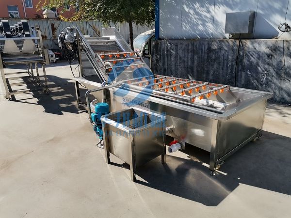 氣泡蔬菜清洗機 凈菜加工流水線 蔬菜清洗風干線